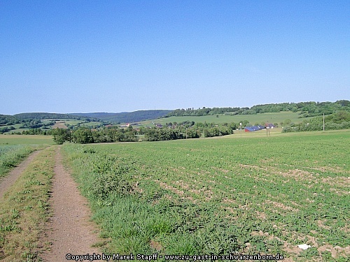 Blick über die Stadt Schwarzenborn