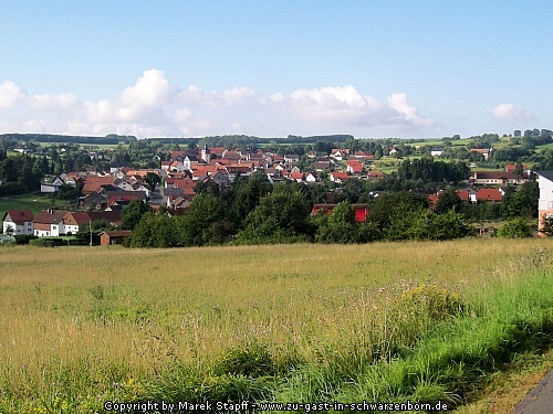 Blick über die Stadt Schwarzenborn