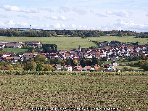 Blick über die Stadt Schwarzenborn