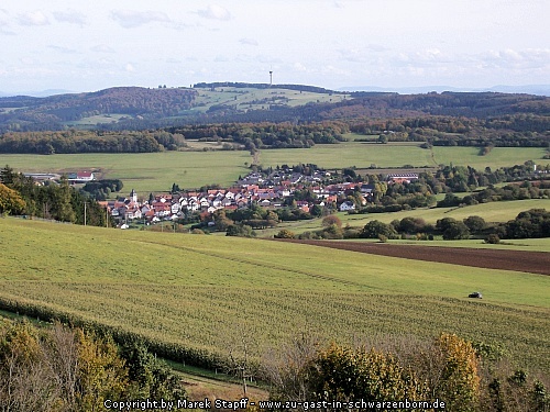 Blick über die Stadt Schwarzenborn