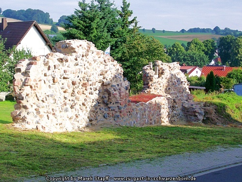 Der letzte Rest der Schwarzenborner Stadtmauer